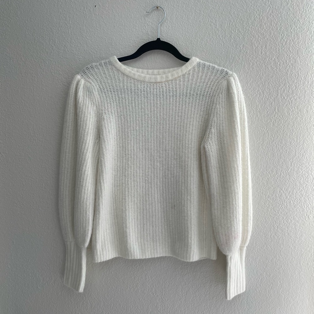 Cream Puff Sleeve Sweater